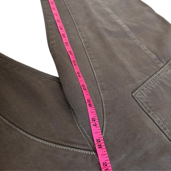 We The Free Utility Jumpsuit Medium Brown Overalls Wide Leg Boho - Picture 6 of 9